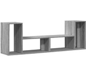 Mueble TV combinadoMuebles de TV 2 uds madera ingeniería gris Sonoma 75x30x50 cm