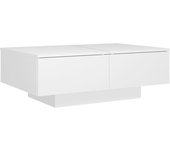 vidaXL Mesa de centro madera de ingeniería 90x60x31 cm Blanco, Negro, Gris Mesita de Salón o Comedor o Auxiliar Mesa de Café Meuble Salón
