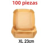 Large Air Fryer Disposable Paper Liner Square 23cm Non-stick Airfryer Parchment Baking Paper for 3-10QT Cooking/Steaming Basket