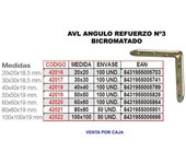 Avl angulo refuerzo bicromatado 3   20x  20
