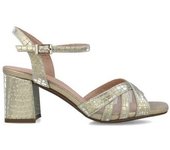 Sandalia De Tacon Vestir Menbur 23708 Oro