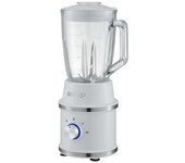 Muvip Batidora de Vaso Desing Blanca 1300w 1.5l 2 Velocidades Cuchillas Acero Inoxidable