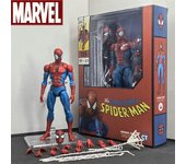 CT Mafex 185 Spiderman Action Figures Toys 6 Inch High Quality Spider Man Movable Statues Model Doll Collectible Ornaments Gifts