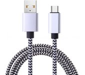 USB Type C Cable Date Sync 2.4A Fast 1M 2M 3M Charging Nylon Braided Wire Charger Cable For Samsung Huawei Android Mobile Phone