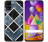 Tumundosmartphone Funda Gel Tpu para Samsung Galaxy M31s diseño Mármol 06 Dibujos