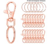20 rotating lobster clasp with keychain 10 Keychain 10 keychain decoration DIY crafts 35mm / 1.38in