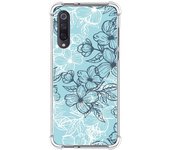 Funda Silicona Antigolpes para Xiaomi Mi 9 diseño Flores 03 Dibujos