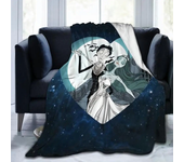 Horror Corpse Bride Blanket Soft Warm Throw Blanket for Bed Sofa Queen Size Halloween Decor Scary Movie Blanket Birthday Gifts