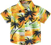 Cool Cozy Summer Coconut Palm Beach Shirts for Boys and Girls