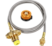 Outdoor Gas Stove Propane Refill Adapter Gas Tank Connection Line Camping Burner Adapter LPG Cylinder Hose Connector