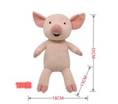 Set de peluche gourmet con libro ilustrado- Material didáctico para la historia del cerdito rosa y el ratón