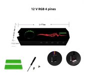 M.2 SSD Radiator RGB Aluminum M2 SSD 2280 NVME NGFF Cooler Heatsink With Thermal Pad 12V RGB/5V ARGB AURA SYNC