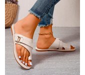 Women Slippers Outside Casual Beach Women Shoes Summer New Flats Flip Flop Sandals Walking Clip Toe Rome Buckle Ladies Slides