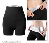 1PC Sauna Sweat Shorts for Women, Slimming Compression Workout Thermo Waist Trainer Slimming Leggings Pants Body Shaper