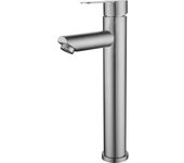 Grifo para lavabo con agua fría, Grifo monomando para Baño de Laton, aireador extraible, Grifos para Inodoro de invitados, Cartucho de Cerámica, Grifo para lavabo en Manguera con Conexión