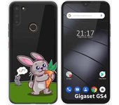 Funda Silicona Transparente para Gigaset GS4 diseño Conejo Dibujos