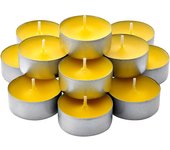 NQT Velas Citronela Perfumada - Vela Perfumada Antimosquitos - Tealight Citronella Candles - 4 Horas Duración Sin Insecticida (Citronela, 20 60 100 Velas)