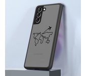 Case for Samsung Galaxy S24 Ultra S23 Ultra S20 FE S21 S22 Plus S10 S9 S23 5G Matte Cover Planes World Map Travel