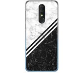 Tumundosmartphone Funda Gel Tpu para Alcatel 3 2019 diseño Mármol 01 Dibujos