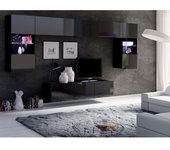 Conjunto de salón Providence B106 , Muebles ES, Aglomerado laminado, Con mesa de TV, 300 x 43cm