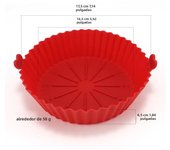 Silicone Air Fryer Baking Tray Reusable Baking Basket Grill Pan Food-grade Non-stick Fryers  Baking Pan Kitchen Accessories