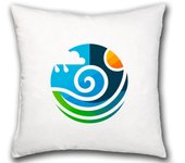 MERCHANDMANIA COJIN logo profesional meteorologia clima climatico hogar comodo cussion
