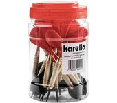 Pack de 24 Dardos Cuerpo Laton Karella Punta Plástico Completos 8271.01Peso,16.0gr,Material,LatonDardos,Dardos Punta Plástico,Dardos Bar Punta Plástico