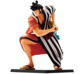 Figura Ichibansho Kin Emon The Nine Red Scabbards is Here One Piece 11cm. Figura coleccionable con acabados detallados. Perfecta para fans y coleccionistas de ediciones especiales.