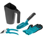 Gardena Kit Herramientas y Regadera - Promoción Ideal para Regar, Cavar, Plantar y Trasplantar