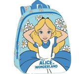 SAFTA - MOCHILA 3D ALICIA EN EL PAIS DE LAS MARAVILLAS 33x27 cm - Mochila con Asas Ajustables y Espalda Ergonomica - Mochila con Compartimientos con Cremallera - Mochila Diseño Único y Licencia Oficial By ALICIA EN EL PAIS DE LAS MARAVILLAS