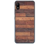 Tumundosmartphone Funda Gel Tpu para Wiko Y70 diseño Madera 03 Dibujos