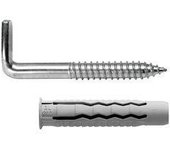 Wolfpack Kit Sanitario Alcayata Con Taco Ø 14 X 70 Mm para Termos y Calentadores de Agua