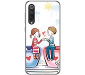 Tumundosmartphone Funda Gel Tpu para Xiaomi Mi 9 SE diseño Café Dibujos