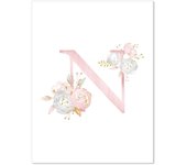 Baby Poster Name Personalized Girl Bedroom Kids Room Decoration Chambre bebe Fille Toile Murale Affiche Cuadros Decor