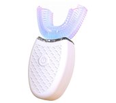 Cepillo de dientes eléctrico ultrasónico para adulto, dispositivo de limpieza dental Ultra sónico, con carga USB, en forma de U, 360 grados
