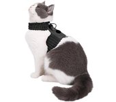 Cat Harness Drawstring Adjustment Comfortable Location Tracking Breathable Compatible for Airtag Pet Chest Strap Locator Cover Pet Supplies