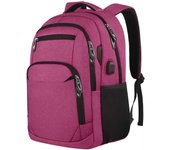 Mochipa resistant to Agua para computadora portáthil, compatible con computadora portáthil de 15,6 pulgadas with Puerto de carga USB, Rojo Rose