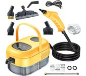 Limpiador a vapor portáthil, 15 Segundos de calor, Tanque de Agua de 1 L, 2500 W, vaporizador multiusos de Alta Tema, 6 niveles ajustables para el hogar.