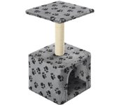 Rascador para Gatos con Poste de isal 55 cm Huellas beige