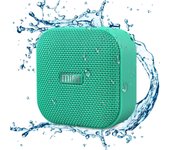 Altavoz Bluetooth 4,2 Impermeable IP56 y Tecnología True Wireless Stereo & DSP, Anti-Polvo con 15 Horas Continua y Tarjeta de microSD, Micrófono Incorporado, Verde