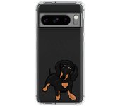 Funda Silicona Antigolpes para Google Pixel 8 Pro 5G diseño Perros 04 Dibujos