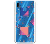Funda compatible con Samsung Galaxy A30 - Geometric bluerose