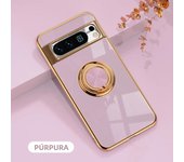 Radium Eelectroplate Phone Case for Google Pixel 9 8A 8 7A 7 6A 5A Pro Silicone Ring Stand Holder for Google Pixel Fold Cover