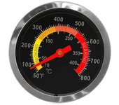 Indicador de temperatura del termómetro de La Parrilla del fumador del Bbq de La Barbacoa del arce inoxidable 10-400 ℃