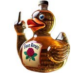 Botella de pato de dedo medio, decantador de pato, decantador de whisky único, contenedor de licor con linda estatua de animal, decoración de mesa para bares en casa.