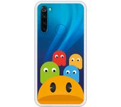 Funda compatible con Xiaomi Redmi Note 8 - Comecocos y Fantasmas de Frente