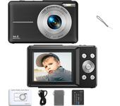 Cámara Digital compacta para niños,videocámara with Zoom 16X, 1080P,44MP, Fotografía para principios