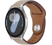 Correa de Piel para Samsung Galaxy Watch 7 / 6 / 5 / 4 / Amazfit GTS 4 / Garmin Vivoactive 5, Modelo Cuero Bucle Ancho 20mm