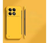 Matte Thin Frameless Pure Color PC Phone Case For XIAOMI Poco X6 F6 F5 Pro F4 F3 Four Corner Protective Cover