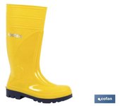 Cofan Bota de Agua Seguridad S5 Amarillo PVC Puntera Acero 1 UNIDADES